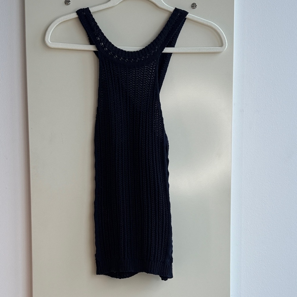 Sézane Jessica top Navy Tank Top - Picture 3 of 6